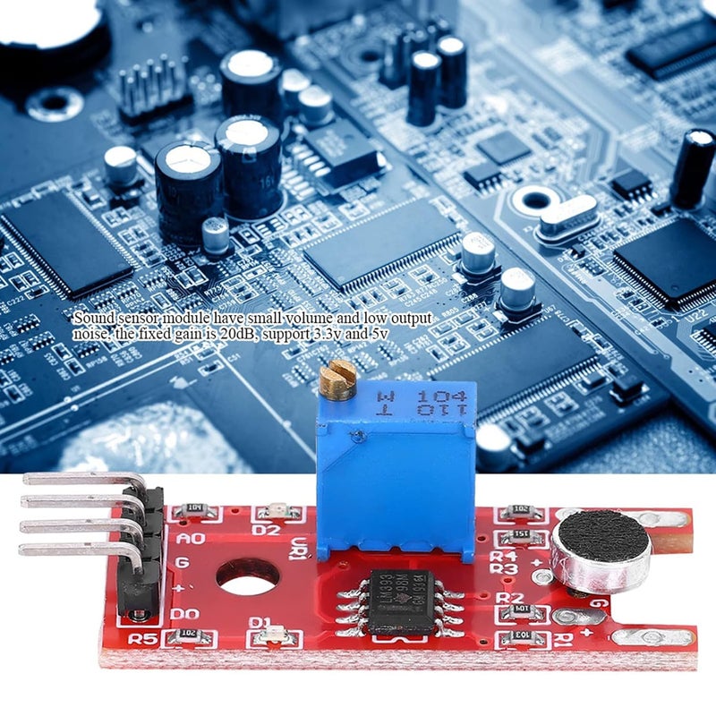 Respicefinem KY 038 Sound Sensor Module 5 Pieces Analog Digital Output High Sensitivity - Image 4
